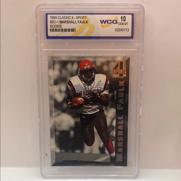 1994 Classic 4 Sport Marshall Faulk RC #BC1 (MISC15)